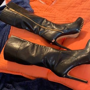 Gorgeous gold studded Michael Kors knee high boot!